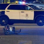 Boy on pocket bike dies in L.A. crash that wedges bike into automotive