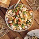 Charred Corn and Stone Fruit Salad With Feta